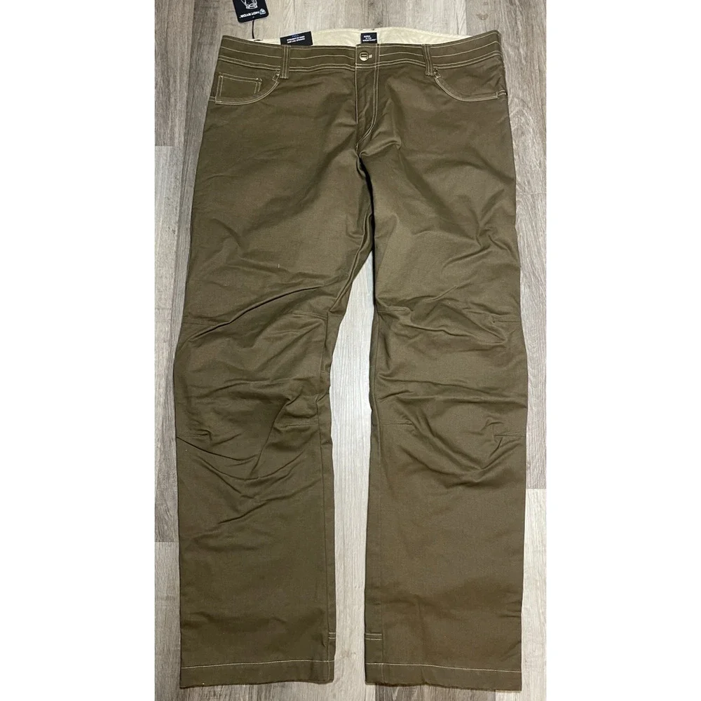 Kuhl Hot Rydr Flannel Lined Pants Men's 30x34 Brown Outdoor Workwear Hiking